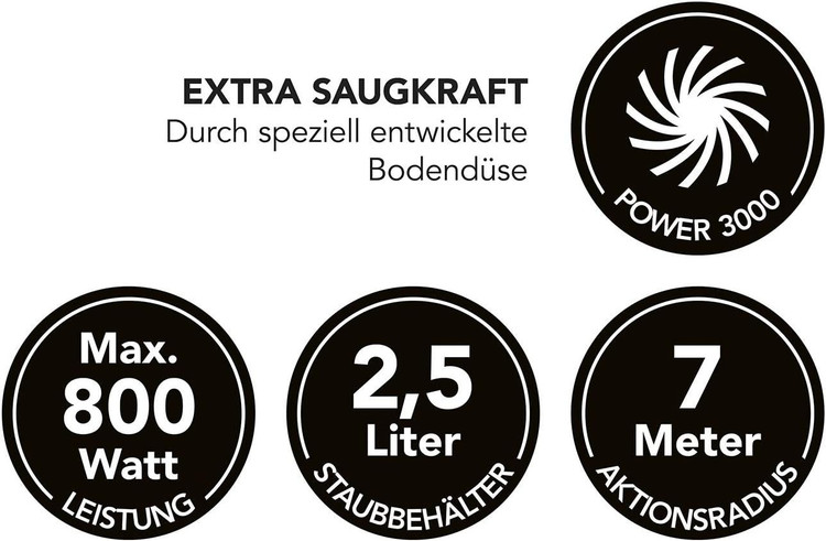 خرید جاروبرقی مکس می آلمان KOMPAKT BAGLESS | مکش قوی و بدون کیسه از بانه استور