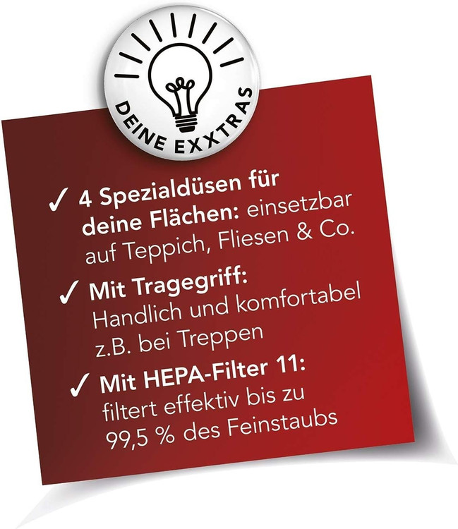 خرید جاروبرقی مکس می آلمان KOMPAKT BAGLESS | مکش قوی و بدون کیسه از بانه استور