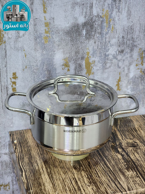 سرویس قابلمه 14 پارچه استیل کرکماز A1089