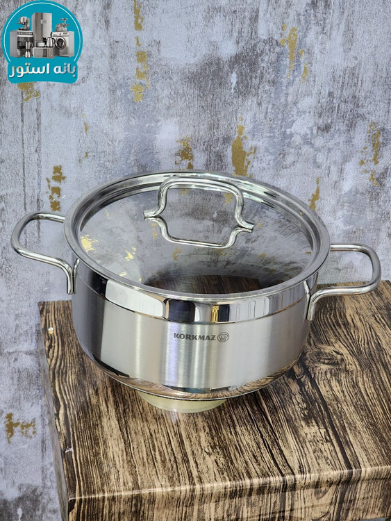 سرویس قابلمه 14 پارچه استیل کرکماز A1089