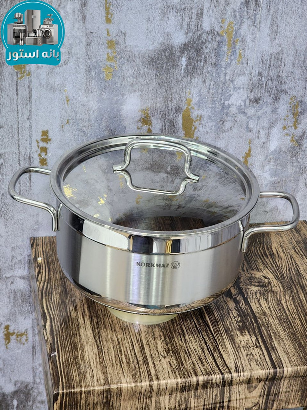 سرویس قابلمه 14 پارچه استیل کرکماز A1089