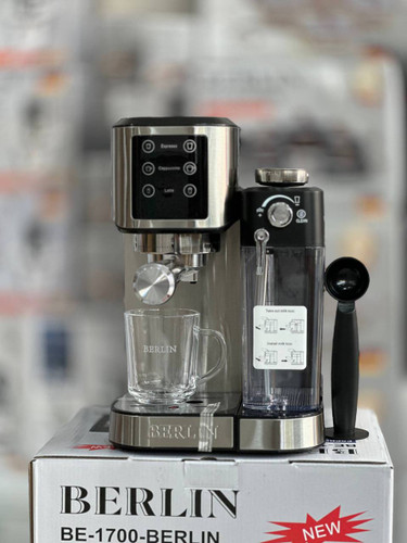 خرید اسپرسوساز برلین مدل BE-1700 | فشار 20 بار، توان 1700 وات و قهوه حرفهای بانه استور