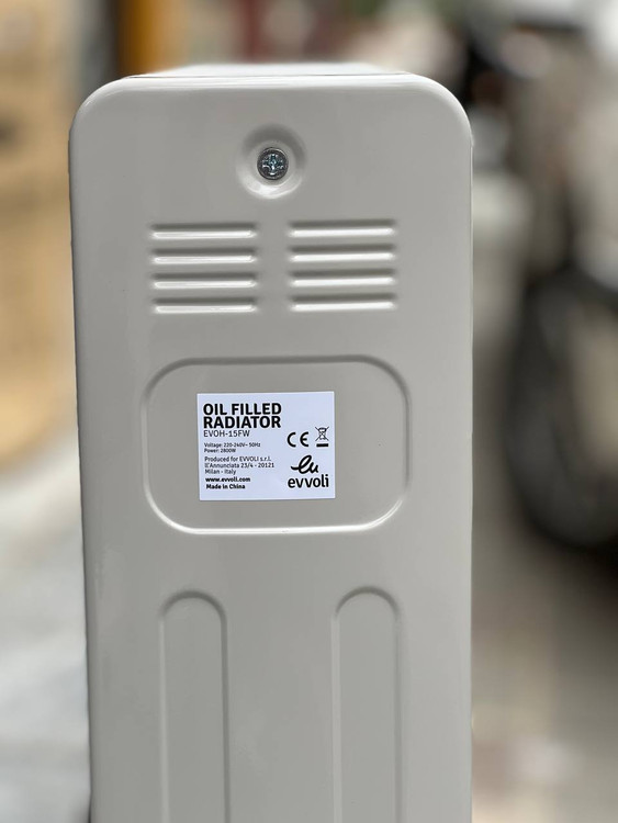 شوفاژ برقی 15پره ایوولی مدل EVOH-15FB/FW