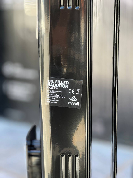 شوفاژ برقی 15پره ایوولی مدل EVOH-15FB/FW