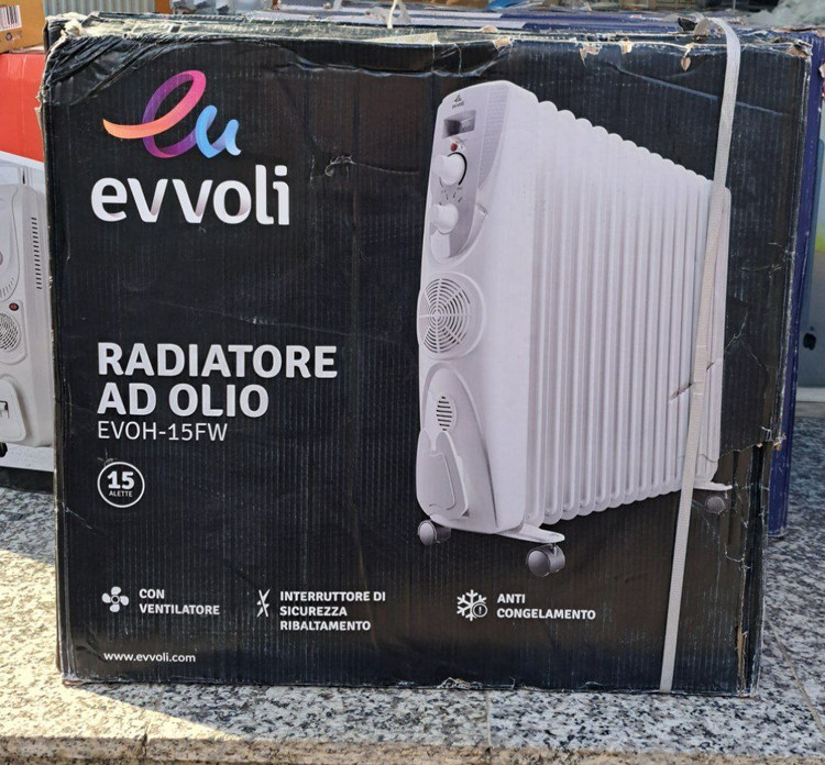 شوفاژ برقی 15پره ایوولی مدل EVOH-15FB/FW